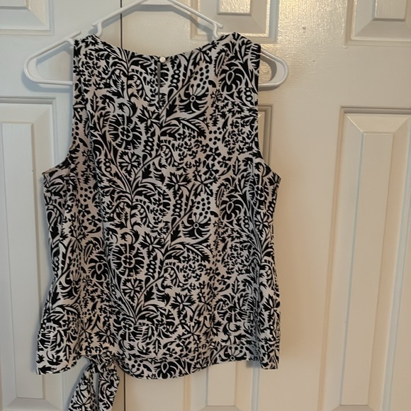 Talbots Black and White Patterned Tank Top - Picture 3 of 5